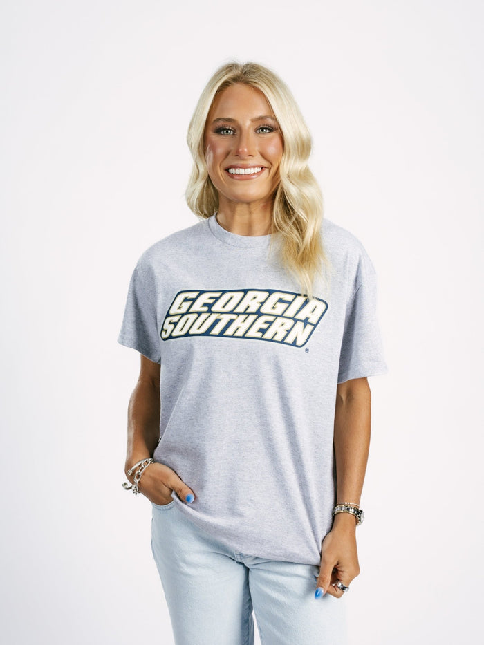 Georgia Southern Women's | "Georgia Southern" Grey T-Shirt - Arena GraffitiArena Graffiti