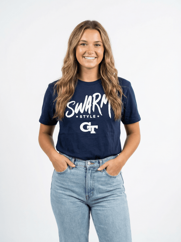 GT Yellow Jackets Women’s | “Swarm Tech” Tee - Arena GraffitiArena Graffiti