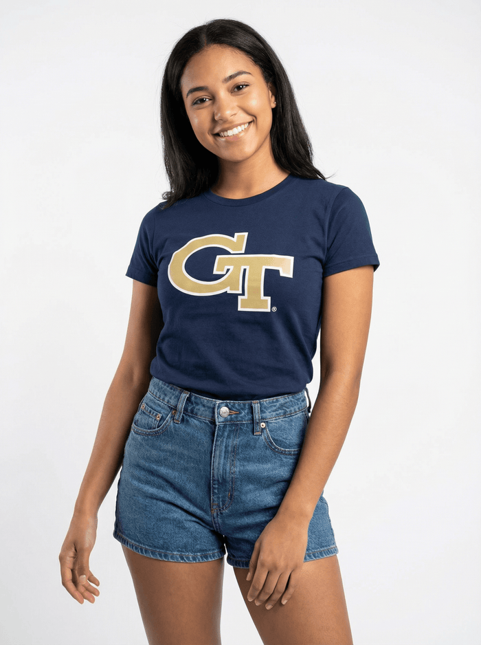 GT Yellow Jackets Women’s | “Tech Mark” Tee - Arena GraffitiArena Graffiti