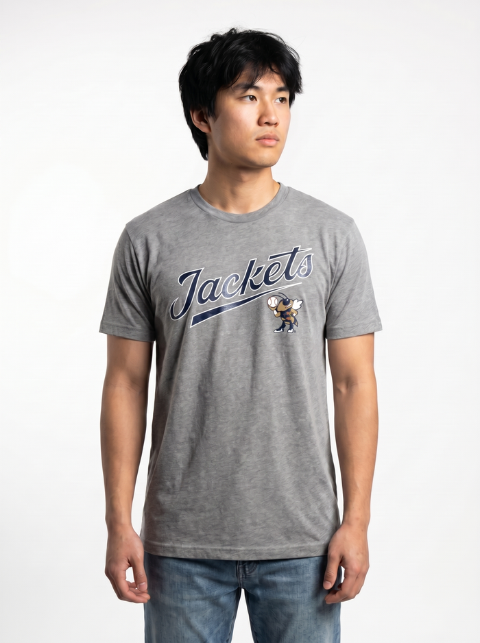 GT Yellowjackets Men's Baseball Buzz "Double Play" | Tee