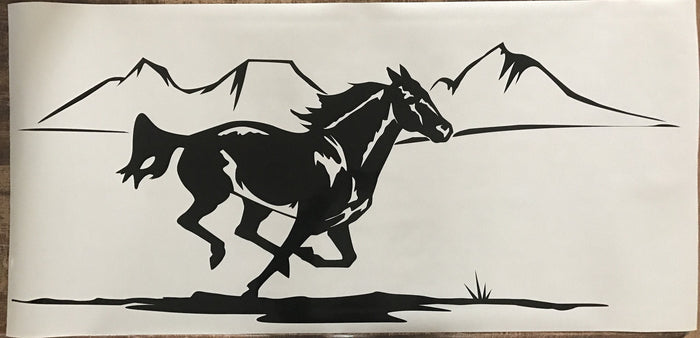 Horse Trailer Vinyl Decals - Equestrian Graphics Stickers for Horseback Riding Trailers Sticker Chef