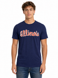 Illinois Fighting Illini Unisex | Navy "Illinois Script" Tee