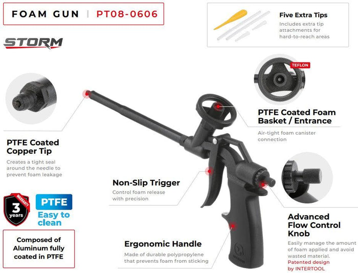 INTERTOOL Foam Dispensing Guns - Play It Koi