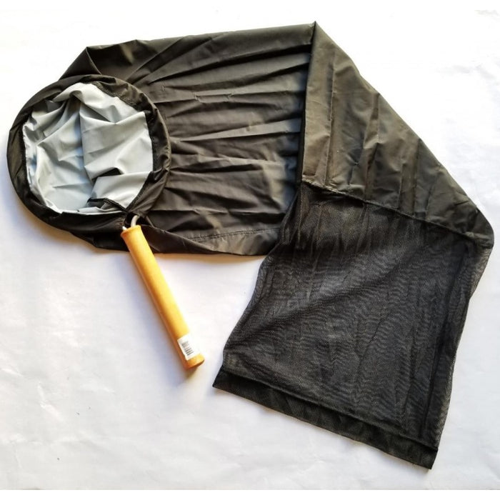 Koi Sock Net w/ Wood Handle 12" Diameter BLACK COLOR