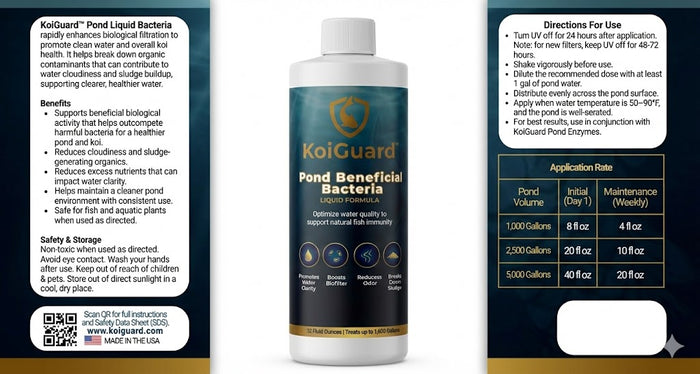 KoiGuard Beneficial Bacteria - Liquid Formula