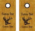 hunting fishing cornhole decal