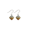 Leopard Print Diamond Drop Earrings
