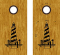 beach lake life cornhole decals