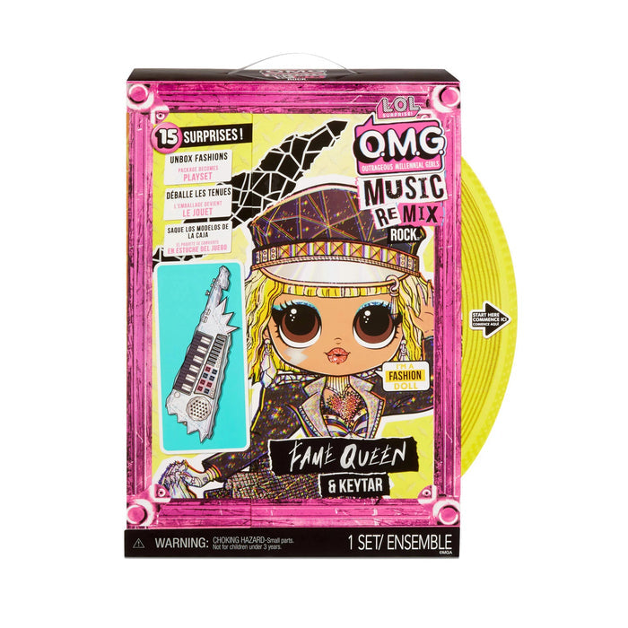 LOL Surprise OMG Remix Rock Fame Queen with Keytar and 15 Surprises
