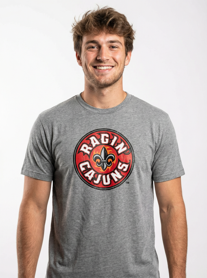 Louisiana Lafayette Men's | "Circle Ragin Cajuns" T-Shirt