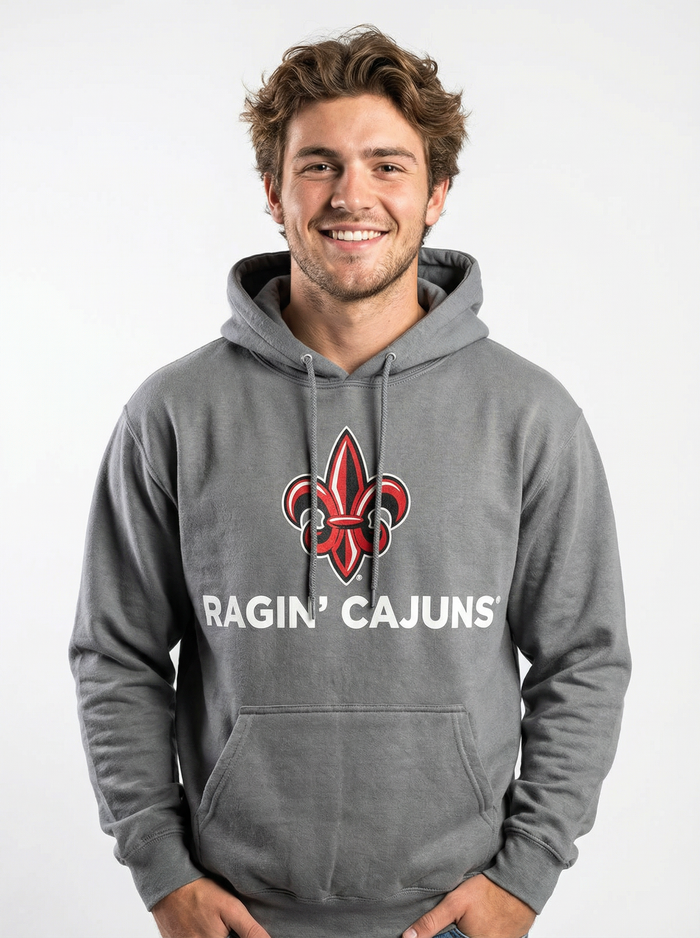 Louisiana Lafayette Men's | "Fleur-De-Lis Ragin Cajuns" Hoodie