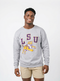 LSU Tigers Men's | "Retro Jumping Tiger" Crewneck