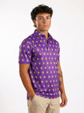 LSU Tigers Men's | "Retro Mike Head Sublimated" Polo