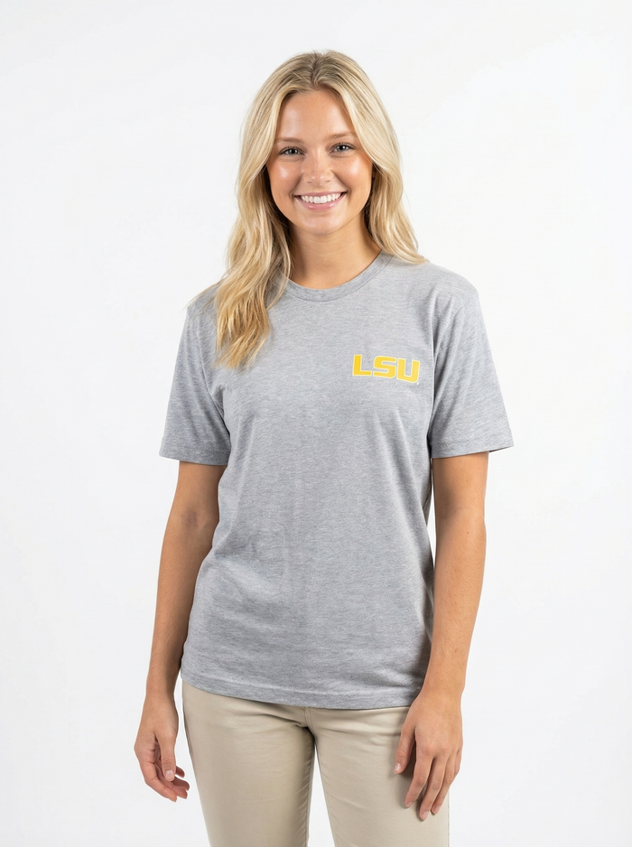 LSU Tigers Women's | "Death Valley" Grey T-Shirt