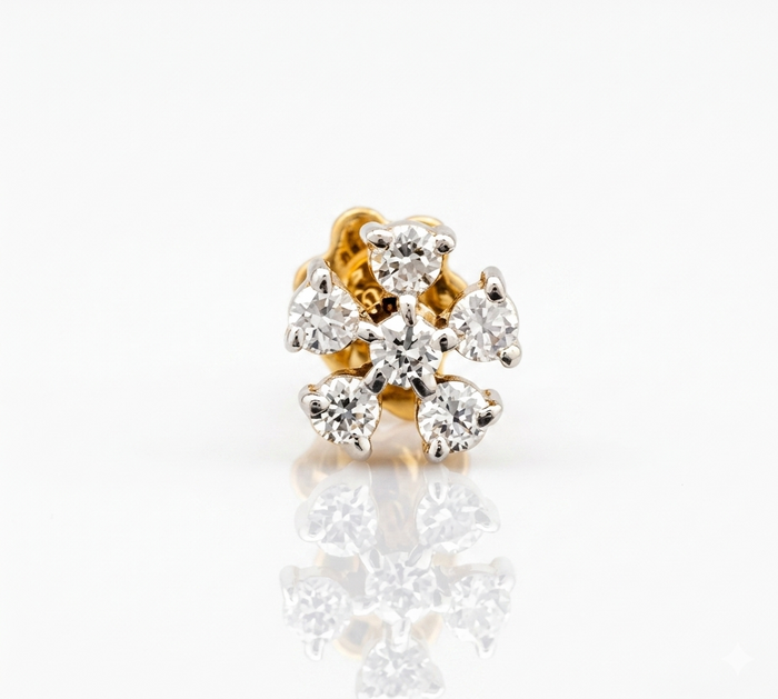 LUSTRE LUXE DIAMOND NOSE PIN