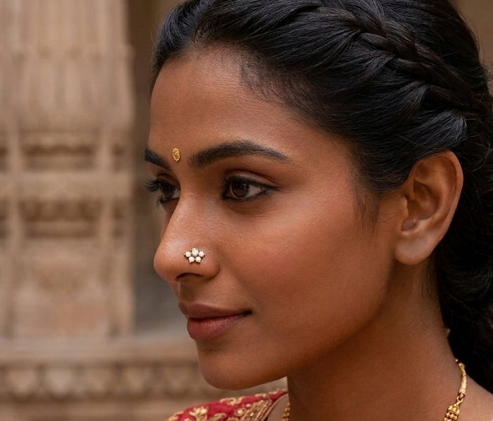 LUXEVA DIAMOND NOSE PIN