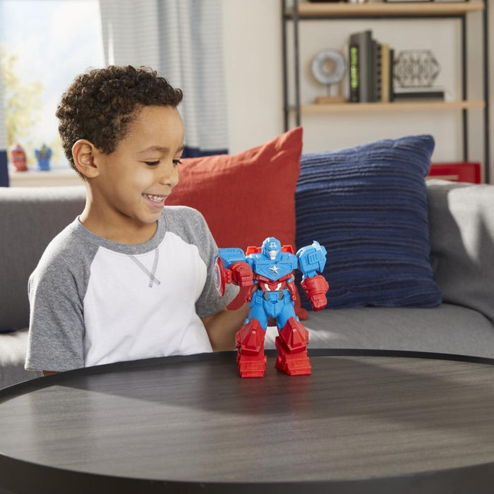 Marvel Avengers Mech Strike 8-inch Action Figure Ultimate Mech Suit CAPTAIN AMERICA
