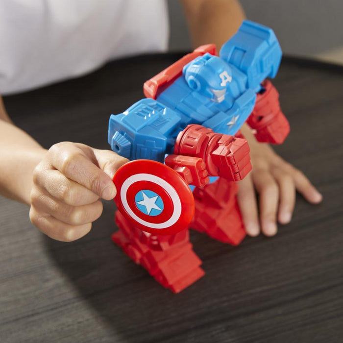 Marvel Avengers Mech Strike 8-inch Action Figure Ultimate Mech Suit CAPTAIN AMERICA
