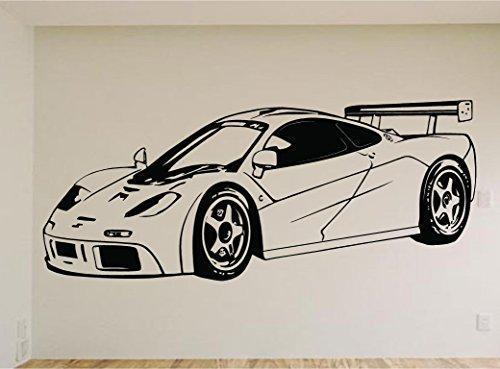 McLaren Supercar Wall Decal - British Racing Auto Murals Boys Room Man Cave