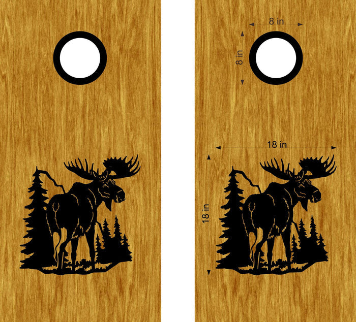 hunting fishing cornhole decal