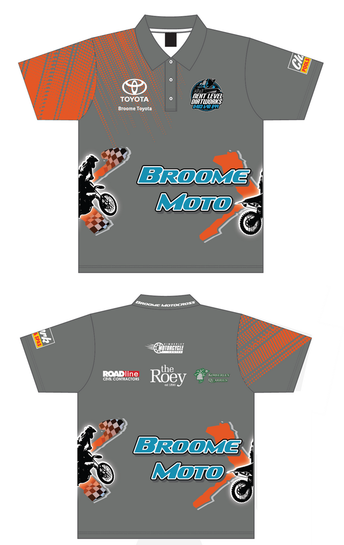 Motocross Broome Club Polo Shirt - Pre Release - CLOSING 7th April 2025