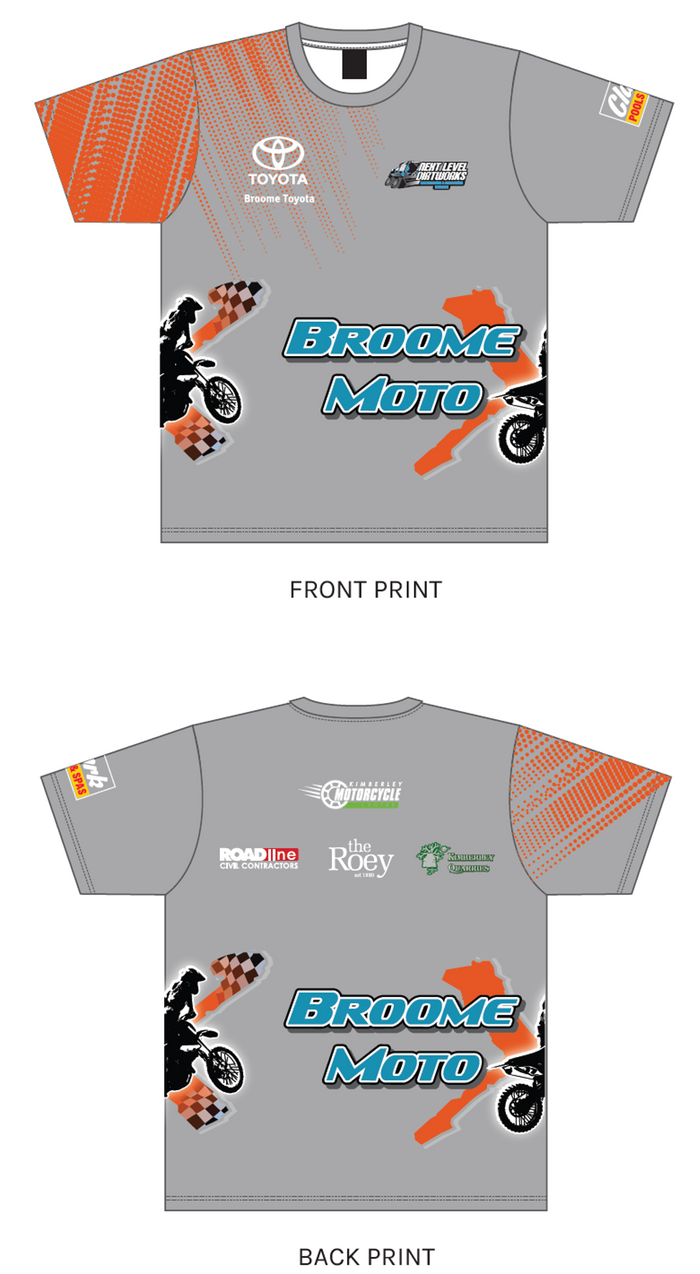 Motocross Broome Club TRAINING TEE - Pre Release - CLOSING 7th April 2025