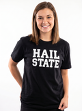 MSU Bulldogs Women's | "Hail State Bold Black" Tee