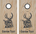 hunting fishing cornhole decal