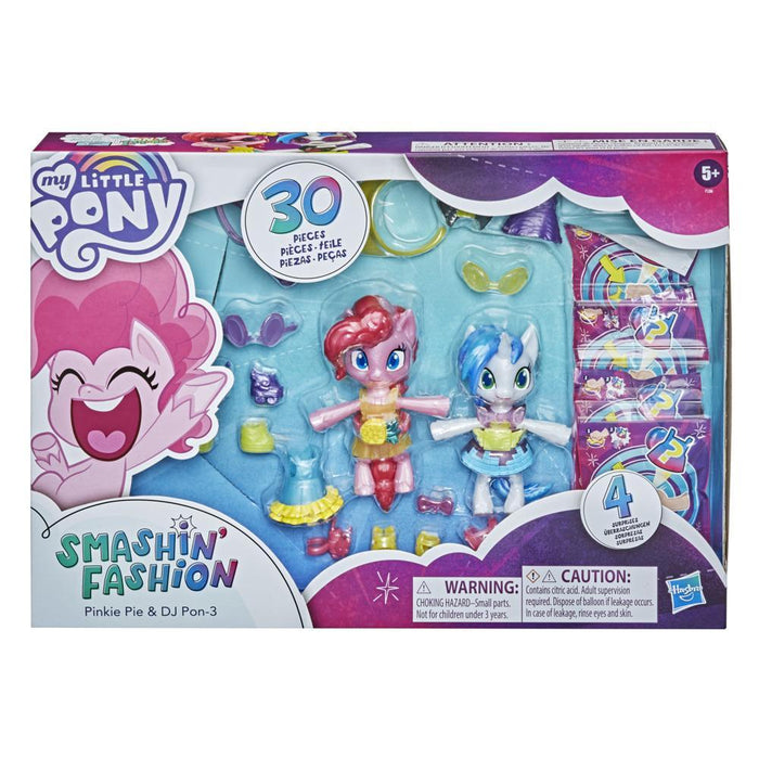 MY LITTLE PONY Smashin’ Fashion Party 2-Pack Pinkie Pie and DJ Pon-3 Poseable Figuress