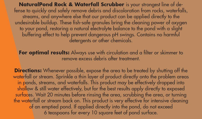 NaturalPond Oxy Rock and Waterfall Scrubber - Play It Koi