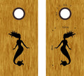 beach lake life cornhole decals