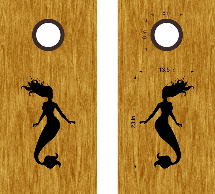 beach lake life cornhole decals