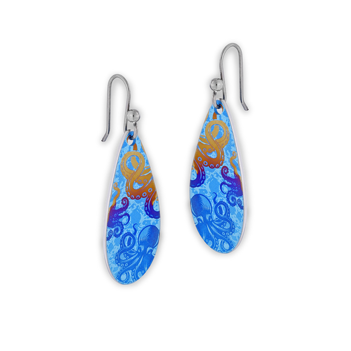 Octopus Drop Earrings