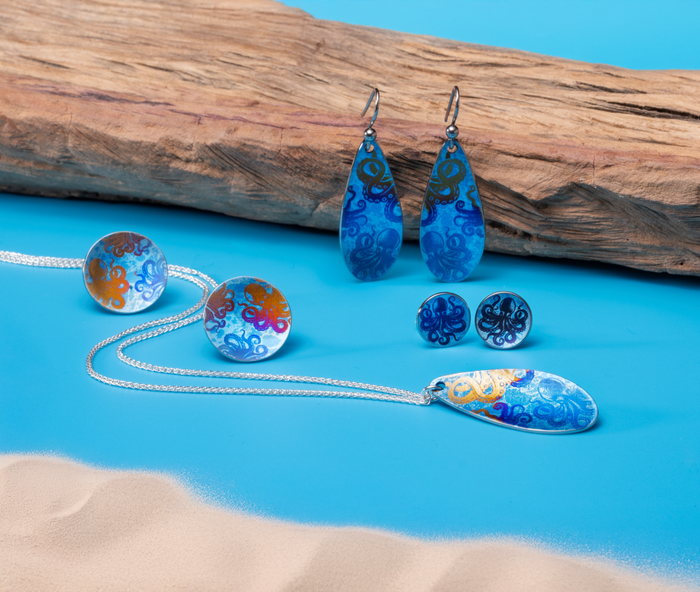 Octopus Drop Earrings