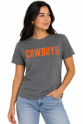 Oklahoma State Cowboys Unisex | Dark Heather Grey "Cowboys" Tee