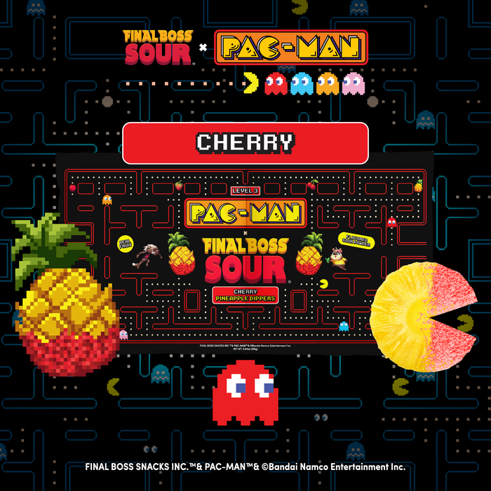 Pac-man x Final Boss Sour: Pineapple Dippers (1-Pack)