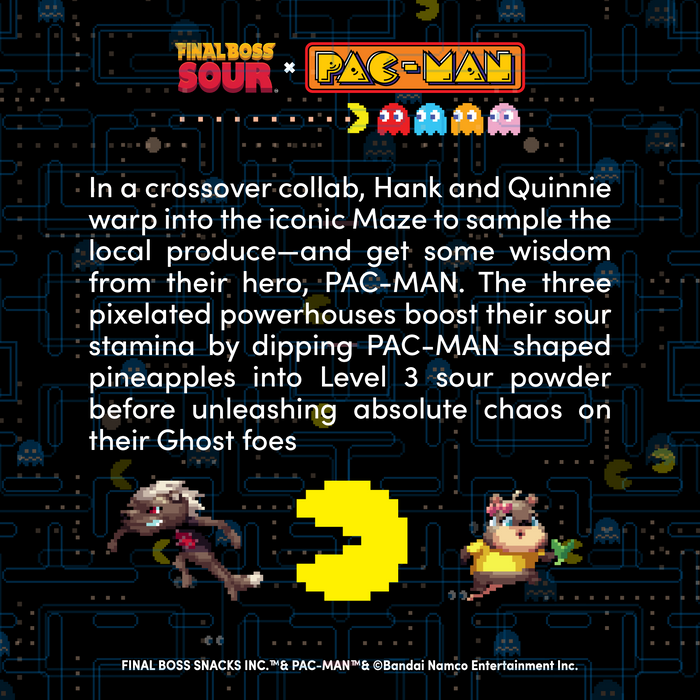 Pac-man x Final Boss Sour: Pineapple Dippers (4-Pack)