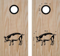 Pig Bean Bag Toss Board Decals - Fun Cornhole Stickers for Animal Lovers