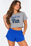Pitt Womens | "Hail to Pitt" Crop Top