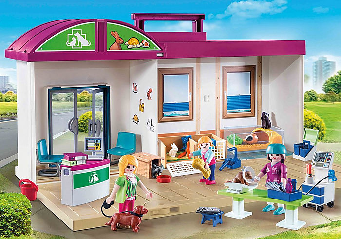PLAYMOBIL City Life Take Along Vet Clinic 70146