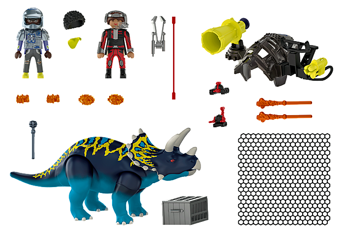 PLAYMOBIL Dino Rise Triceratops Battle for the Legendary Stones