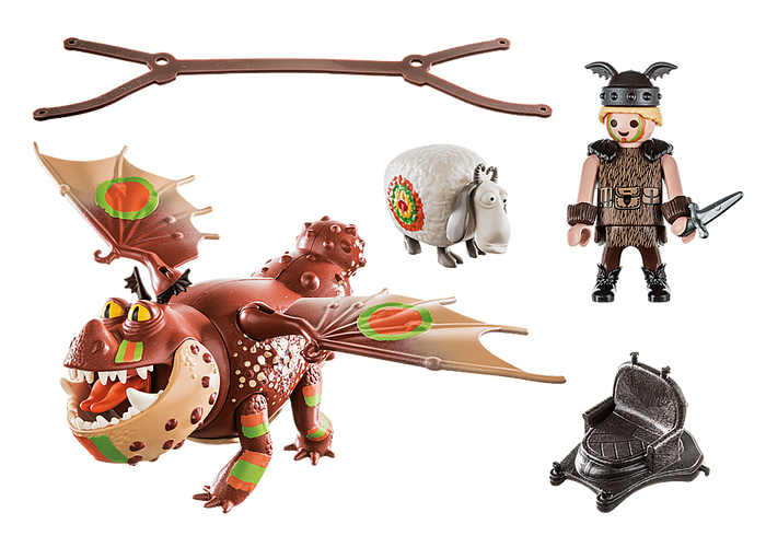 PLAYMOBIL DRAGONS Dragon Racing: Fishlegs and Meatlug