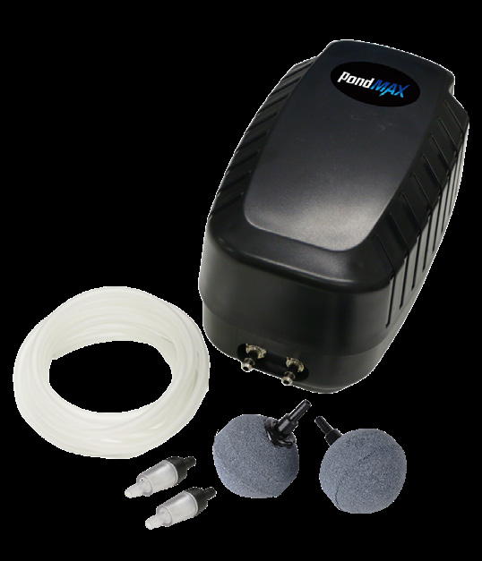 PondMAX PA Series Aeration Kit — air pump, airline, and air stones