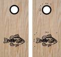 hunting fishing cornhole decal