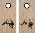 Raccoon Bean Bag Toss Board Decals - Fun Cornhole Stickers for Custom Gameplay