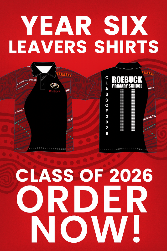 ROEBUCK PRIMARY SCHOOL - GRADE SIX LEAVERS POLOS 2026 - PRE RELEASE OPEN NOW