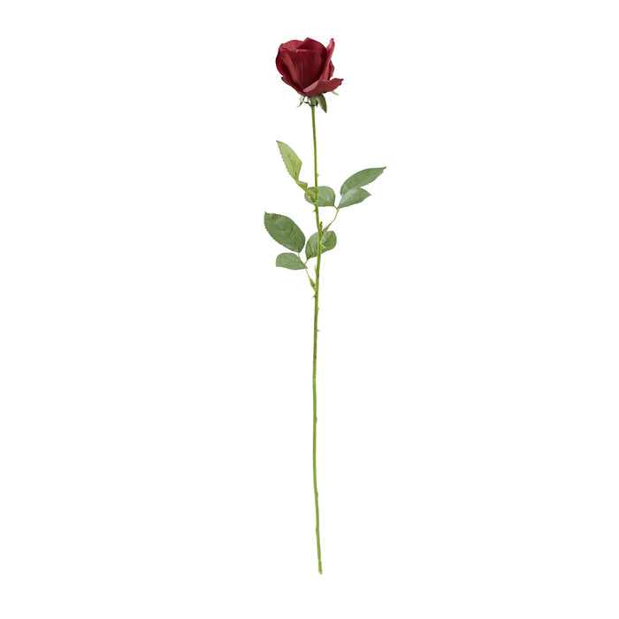 Rose 66cm Red Silk Flower Stem