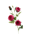 Rose Floribunda Cerice Silk Flower Stem - 60cm