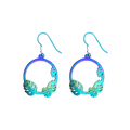 Round Cheese Plant Drop Earrings