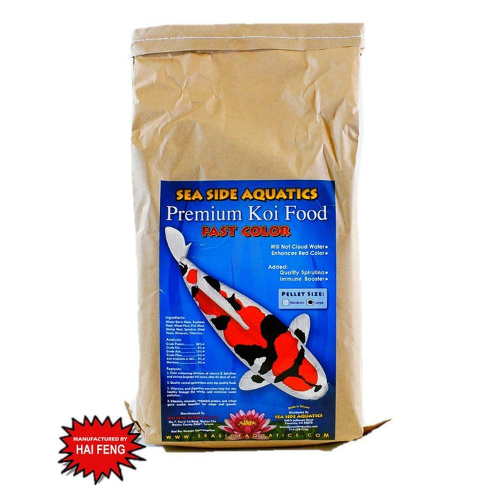 Sea Side Aquatics Premium Koi Food - Fast Color - Play It Koi